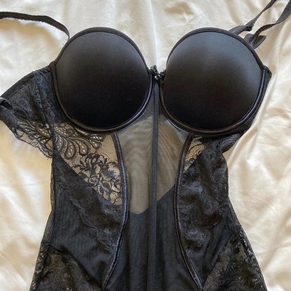 32D Le Mystere Sophia Lace Strapless Bodysuit - Picture 5 of 10